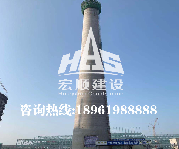 120米水泥烟囱新建